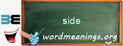 WordMeaning blackboard for side